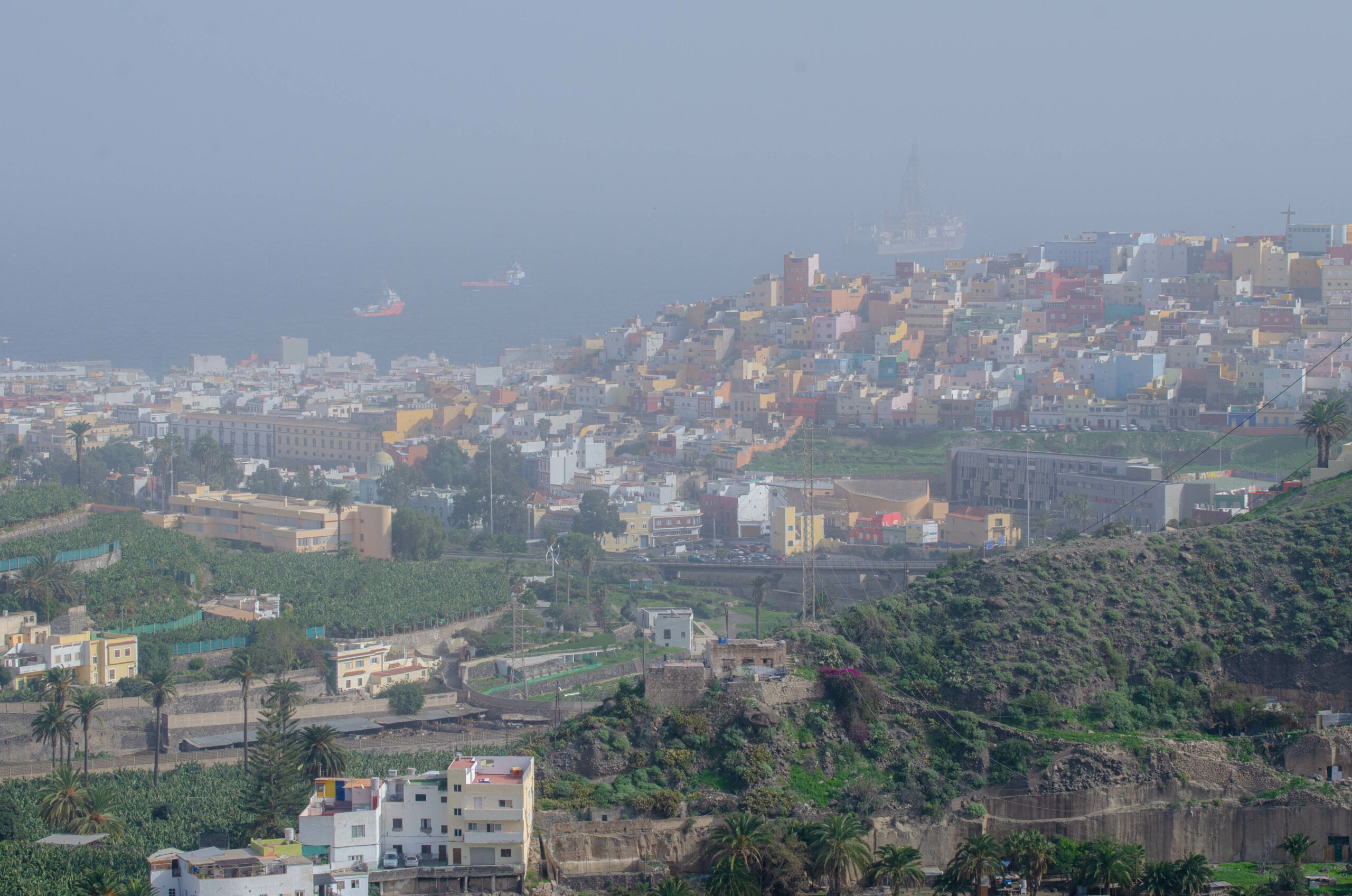 Calima-Wetter in Las Palmas de Gran Canaria