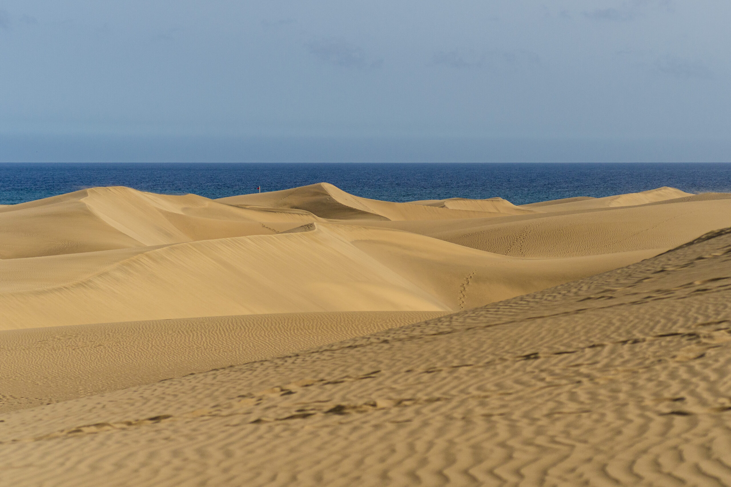 Wassertemperatur am Dünenstrand von Maspalomas, Gran Canaria